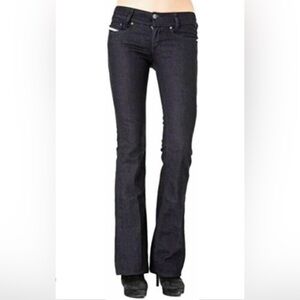 DIESEL Louvely Lowrise Black Bootcut Jeans